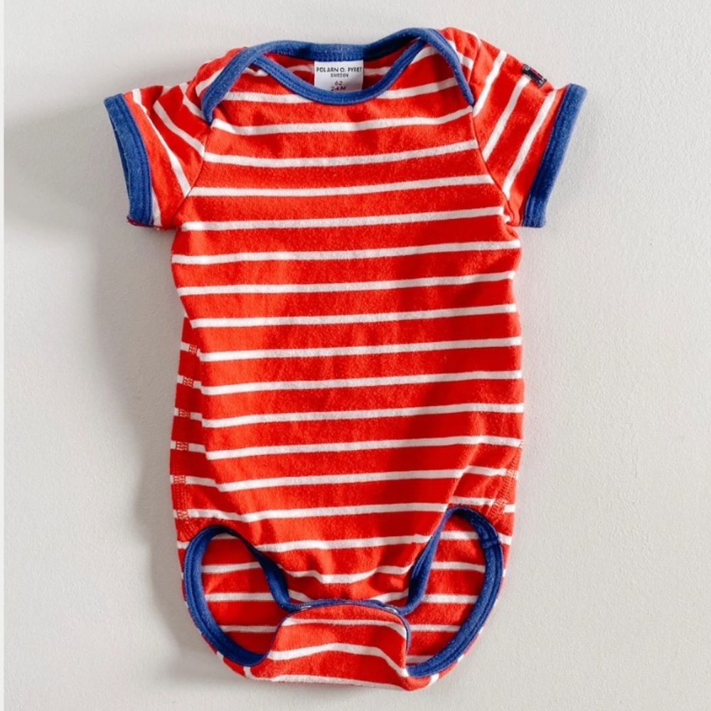 Polarn O. Pyret Striped Bodysuit